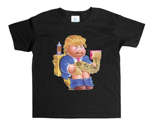 Remera Negra Niños Basuritas Terror Retro R56