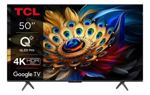Tv Qled Smart 50p 4k 50c655-f Uhd Google Tv Tcl