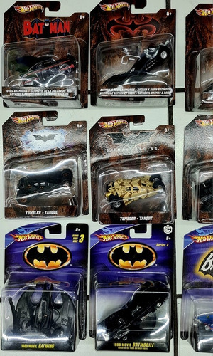 --- Hot Wheels Super Lote De 15 Batmobiles Escala 1/ 50 ----