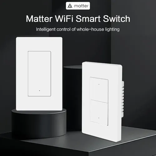 Y-zemismart Interruptor Inteligente Matter Wifi 2gang 3-way