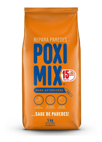 Poximix Mezcla Adhesiva A Base De Cemento Exterior 5 Kg