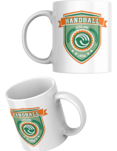 Taza De Cerámica Sublimada Todos Los Clubes De Handball Azul Acero Femebal