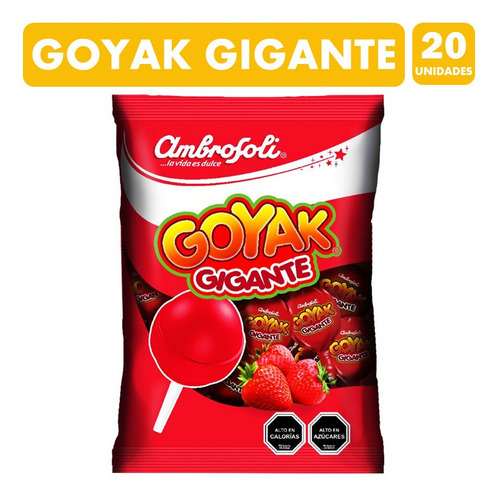 Coyack Gigante De Ambrosoli - Sabor Fresa (bolsa Con 20 Un)