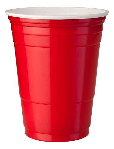 Vaso De Plástico Rojo Desechable Reyma P/fiesta 500 Piezas