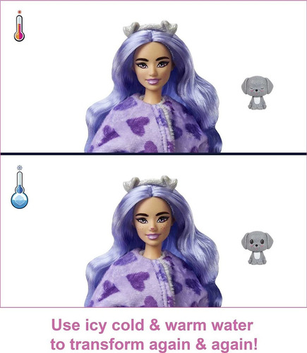 Imagem 5 de 8 de Barbie Cutie Reveal 2022 Lançamento Puppie Cachorro Roxo