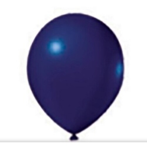 Kit 100 Balão Bexiga N° 5 Azul Escuro Látex 