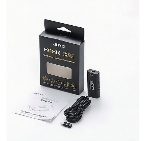 Interface De Áudio Joyo Momix Cab Preto Usb 1x2 Preto