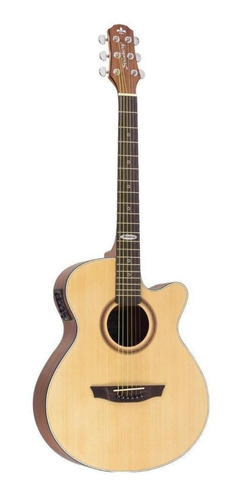 Imagem 1 de 3 de Violão eletroacústica Strinberg Black SA200C para destros natural satin louro indiano