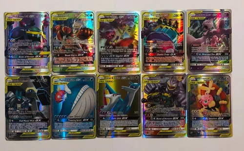 Lote 15 Cartas Pokémon Gx Brilhantes - Sem Repetidas