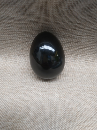 Huevos De Fina Obsidiana Negra 100% Natural 