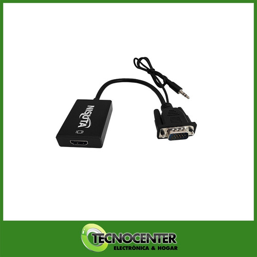 Conversor Vga A Hdmi Nisuta Nscovghd4 Activo 1080p Full Hd