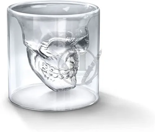 Vaso Skull Chico Calavera Creneo Vidrio Tragos Alcohol Glass