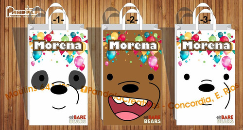 Bolsitas Para Sorpresitas Osos Escandalosos Bare Bears X10