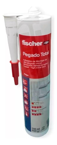 Pegado Total Fischer 10 Seg Multimaterial 310ml Interiores