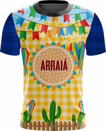 Camiseta Camisa Festa Junina Infantil Feminina Arraiá 39