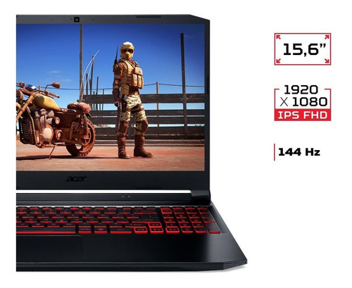 Notebook Gamer Nitro An515-45-r91a R5 W11 8gb 512gb Ssd 15.6