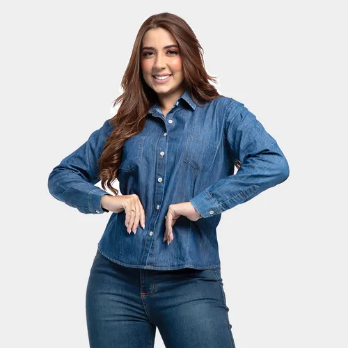 Blusa jeans feminina mercado livre 2025
