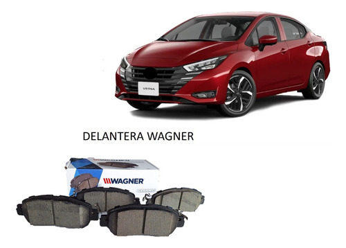 Kit Balatas Delanteras Ceramica Nissan Versa Sense 1.6 2021