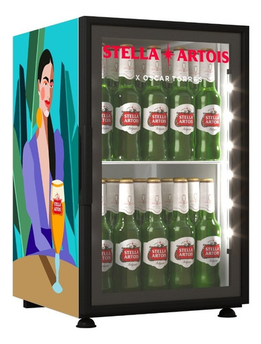 Cooler Stella Artois X Oscar Torres Bajo Cero Para Cervezas Color Azul