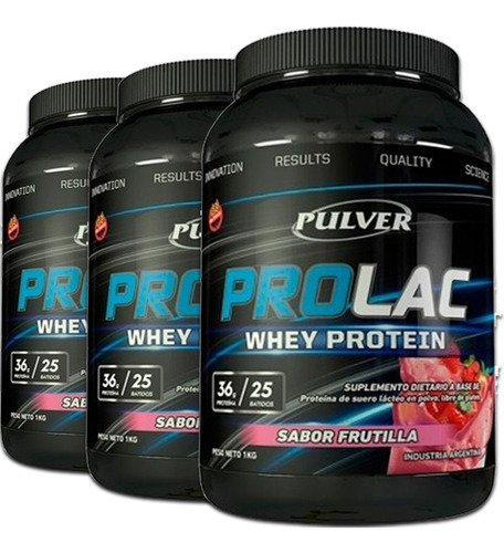 Proteina Prolac 3 Kilos Pulver Crecimiento Musculos Marcados