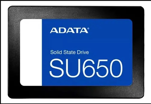 SSD240GB Adata 3 2.5 SU650 ASU650SS-240GT-R 240GB preto