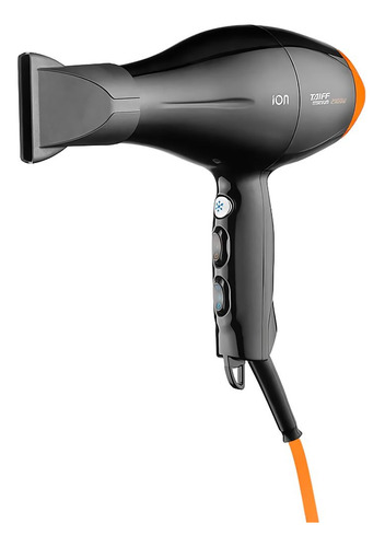 Secador De Cabelo Taiff Titanium Profissional 2100w Íons Preto/laranja
