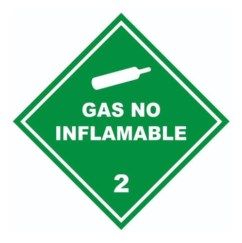 Rombo Autoadhesivo - Gas No Inflamable