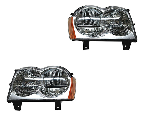 Par Juego Faros Jeep Grand Cherokee  2005 - 2007 Hjk