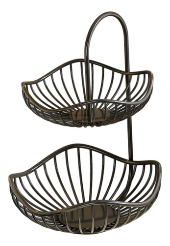 Cesta De Frutas De Metal Vegetales Rack 20 Cmx30cm