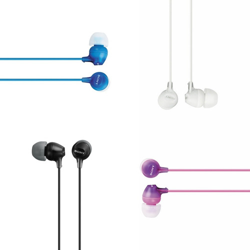 Auriculares Sony Ex15lp Interiores Punta De Silicona Colores