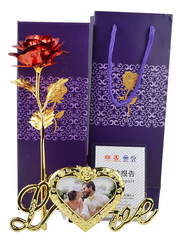 Regalo G Para El Día De San Valentín Y Navidad Chapado En Or