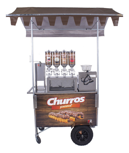 Carrinho Churros Masseira Fuso 4 Doceiras E Resistência - R2