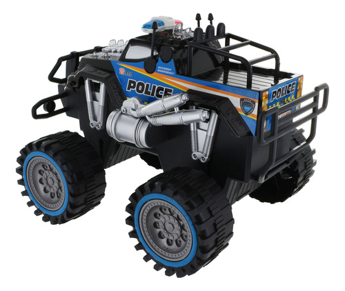 Camioneta Grande De Policía A Fricción 25cm. Burbuja