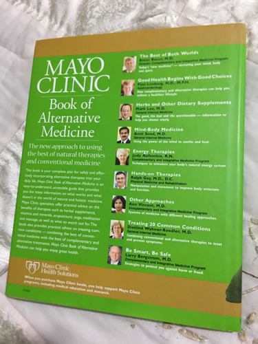 Book Of Alternative Medicine Autor Varios Editorial Mayo Cli
