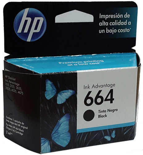 Cartucho Hp 664 Negro Advantage 1115 2135 3635 Original