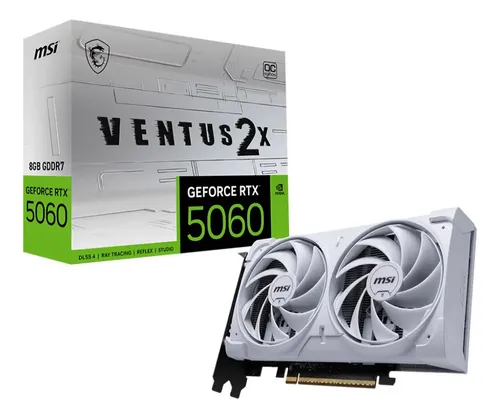 Placa De Video Msi Geforce Rtx 5060 Ventus Oc White 2x 8gb