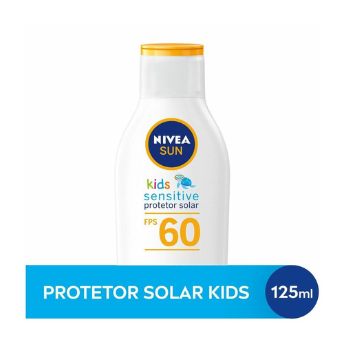 Protetor Solar Sun Kids Sensitive Fps60 125ml Nivea