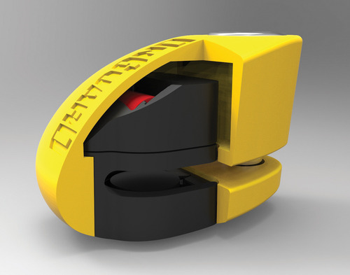 Candado De Disco Onguard 8265 Perno 10mm Con Alarma P/ Moto Color Dorado