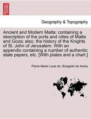 Libro Ancient And Modern Malta - Pierre Marie Louis D Boi...