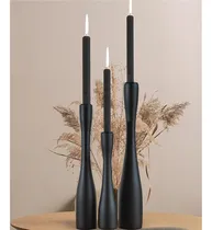 Comprar Portavelas Negro, Portavelas Cónico Para Candelabros, Juego