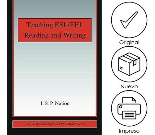Ist. Teaching Esl/efl Reading And Writing, De Isp. Editorial Routledge, Tapa Blanda, Edición 1ra En Inglés
