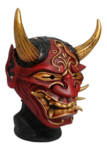 Máscara Samurai Demonio Oriental Oni Guerrero Hannya Táctica