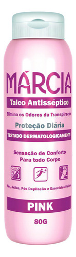 Talco Polvilho Márcia Pink Antisséptico - 80g