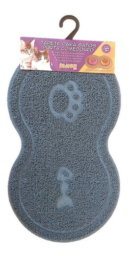 Tapete Porta Comedouro Litter Mat Trap P/ Gatos Emborrachado