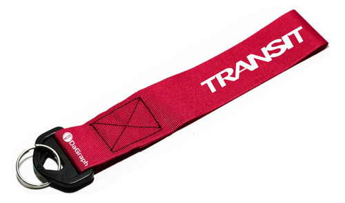 Llavero Cinta 20 X 4 Cm Ford Transit Rojo
