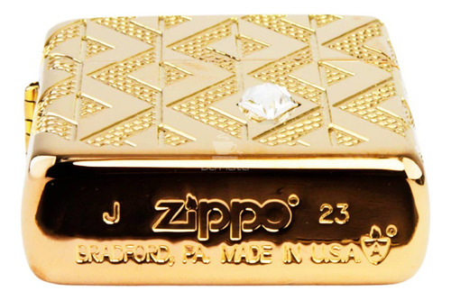 Isqueiro Zippo Geometric Diamond Pattern Design 49702