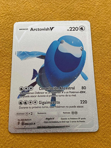 Juego De Carta Pokemon Plateada Colección Arctovish V