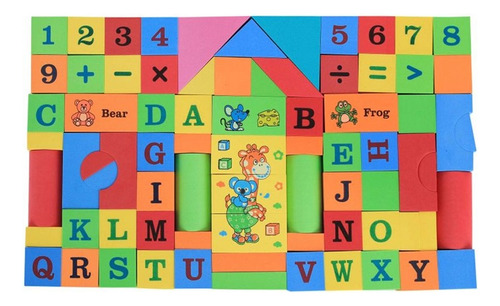 Bloques De Construcción De Eva Soft Juego Rompecabezas 80pcs