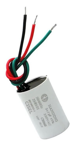 Capacitor Para Ventilador 3 Fios 3uf/7uf 250v