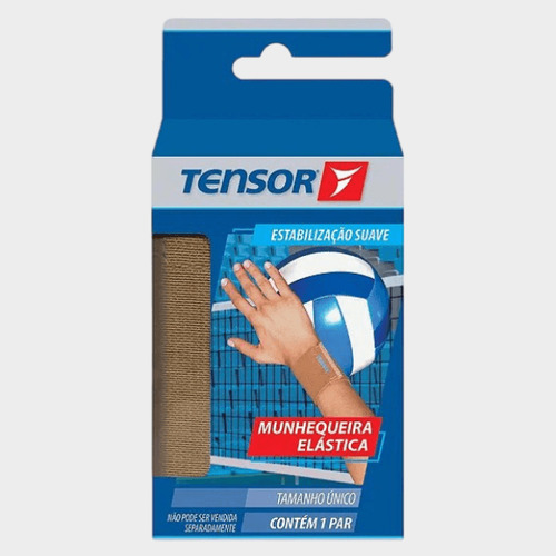 Munhequeira Elástica Ajustável Tensor Contem 1 Par